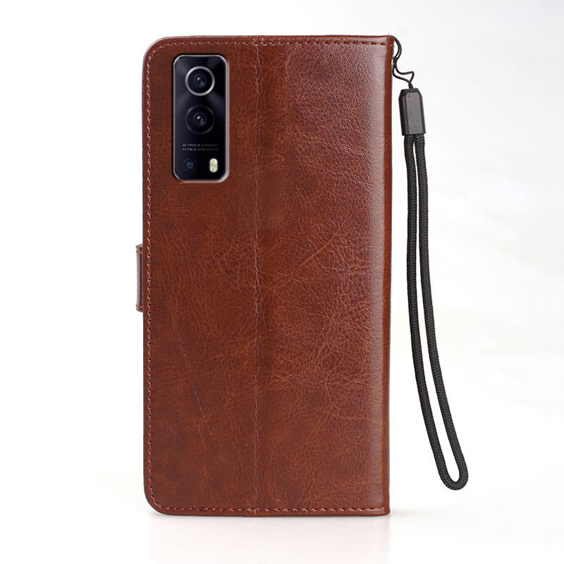 适用vivoY52手机壳6.58英寸丫52保护套皮夹vivoV2053外壳翻盖vivi磁扣V1VO防摔wiwo钢化膜viuo全包viv0硅胶vo