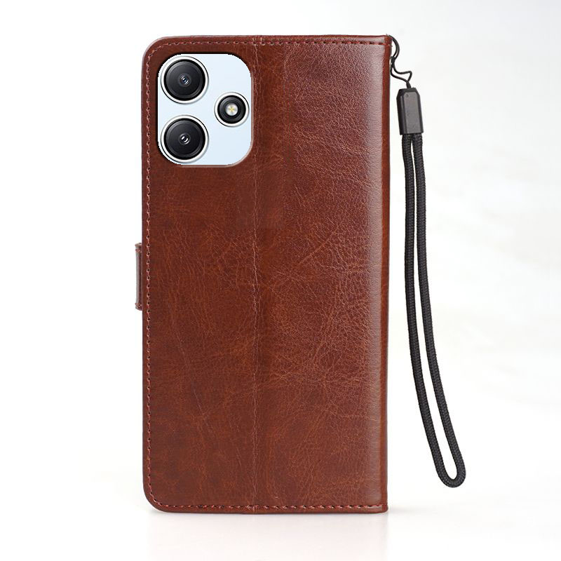 适用Poco M6手机壳6.74英寸小米23128PC33I外壳翻盖保护套皮夹pocophone防摔p0c0全包poco插卡poc0软壳膜钱包