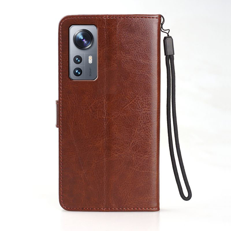 适用 小米12SPro手机壳6.73英寸小米2206122SC外壳翻盖保护套皮夹小米12SPor钱包款小米12SPr0全包十二软壳防