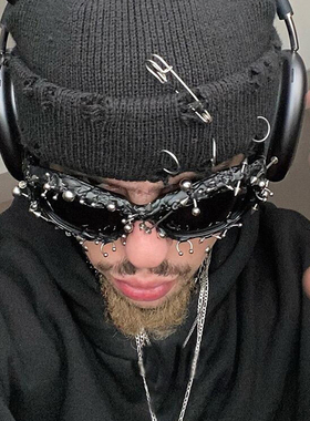 毒液暗黑太阳镜箭头铆钉