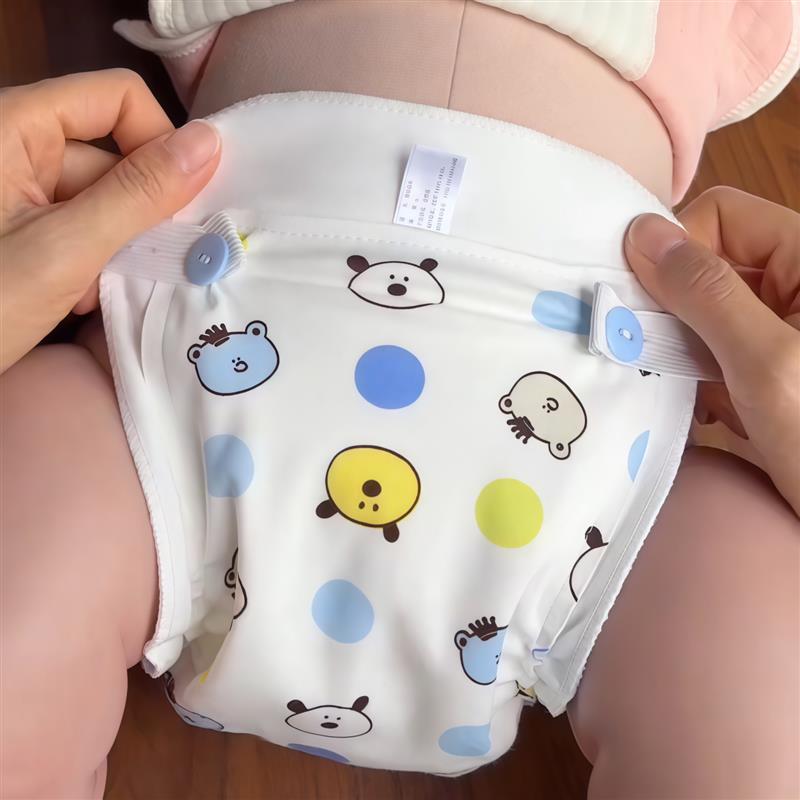尿布婴儿可洗纯棉防水透气新生儿宝宝戒尿不湿隔尿训练裤防漏介子