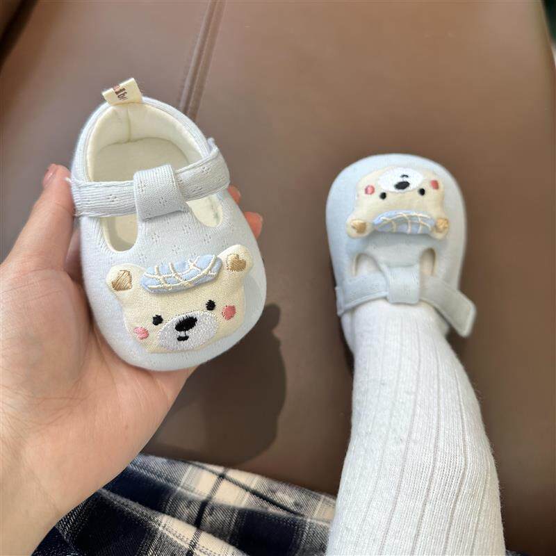 夏薄款宝宝鞋子婴儿学步鞋0到6个月初生幼儿小月龄防掉软底透气