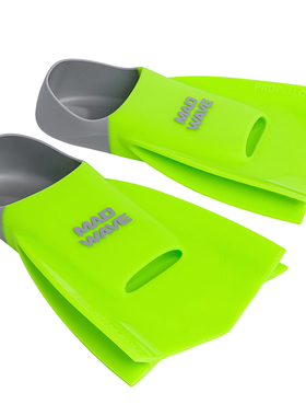 MADWAVE PRORELLOR MAX FINS 游泳训练短脚蹼 专业硅胶自由泳蛙鞋