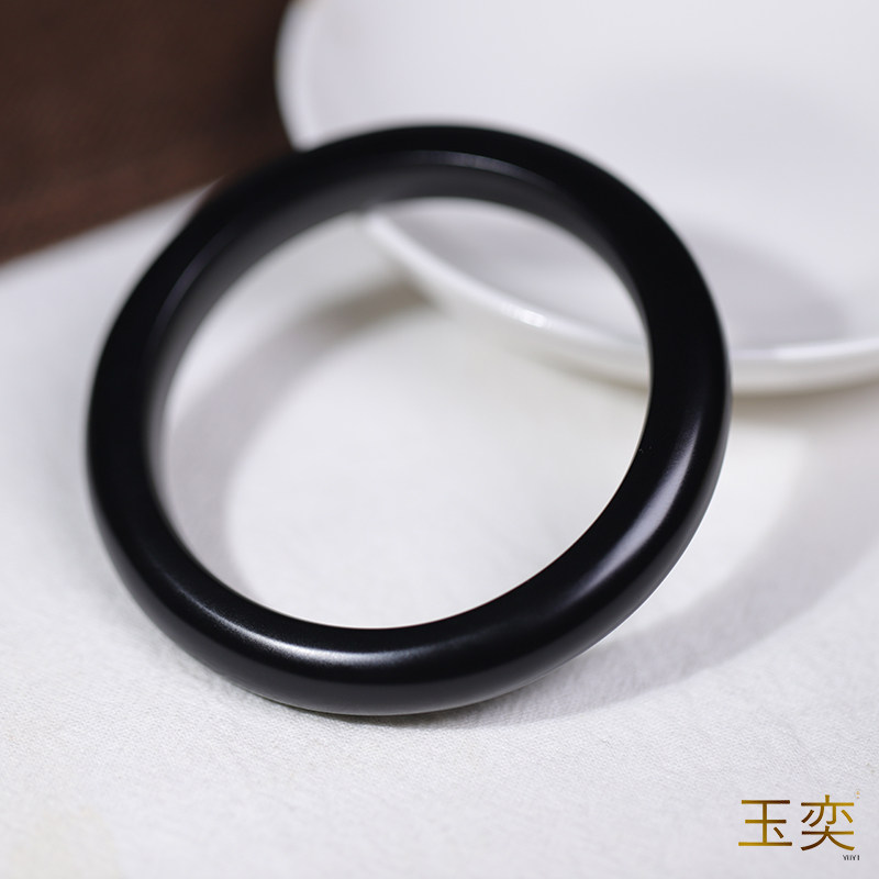 玉奕墨玉籽料手链CAS/CNAS认证