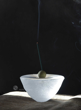 后朴展厅现货日本玻璃手作器荒川尚也池香插香立香台香具