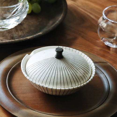 文五郎竖纹带盖宝瓶公道杯匀杯