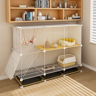 猫笼子带厕所一体猫别墅家用室内猫窝猫咪房子猫屋猫舍柜专用小型