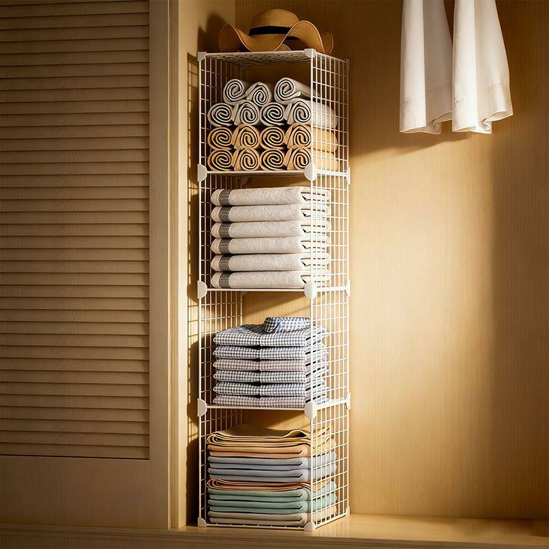 衣柜分层隔板铁艺柜子整理架橱柜内收纳神器免打孔置物架鞋柜隔断