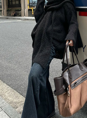 英伦风铂金包软皮撞色大气大包包手提包大容量辣妈宝抖音爆款女士