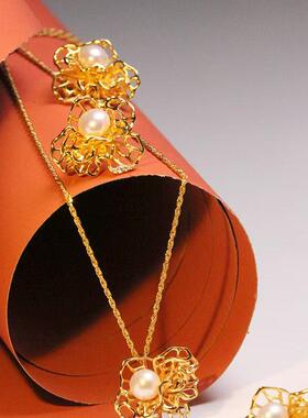 poppee原创设计麟琅炼金家-芍药系列新年小众饰品气质简约女生