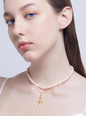 加拿大品牌马蹄莲珍珠项链