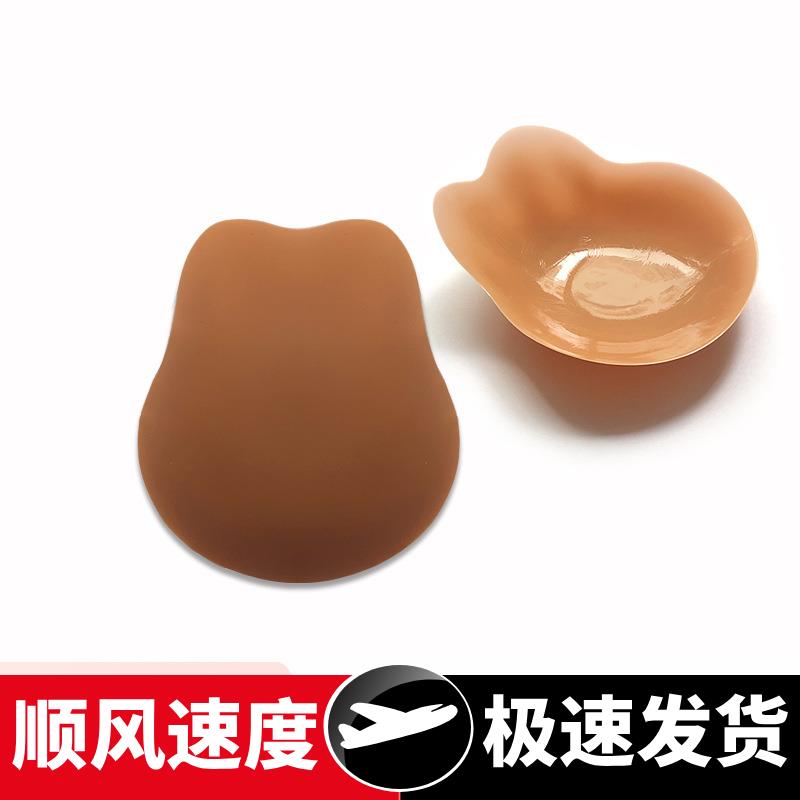 提拉胸贴兔耳朵固态硅胶防凸点乳贴上托防下垂胖兔子隐形防走光贴