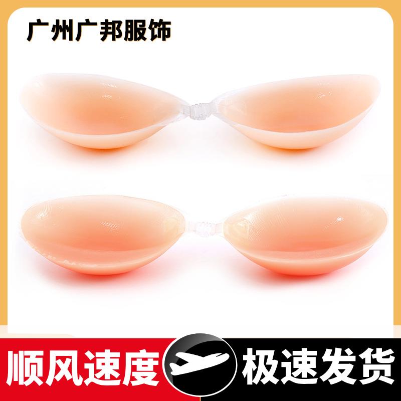 跨境硅胶胸贴小胸显大乳贴加厚大胸防下垂比基尼文胸聚拢硅胶胸贴