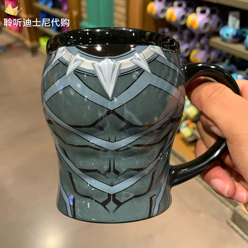 Шанхайский Дисней Капитан Спейдер -Человек Железный Человек Черная Пантера Мультфильм мультфильм Марк Кубок Керамический чашка с водяной чашкой