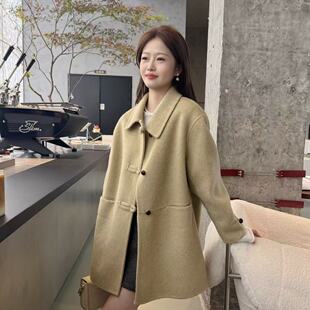 新款 双面大衣 韩版 款 31415 洋气百搭小个子定制简约时尚 2025春季