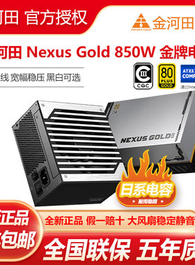金河田Nexus Gold 650W/750W/850W全模组金牌双认证/ATX3.1电源