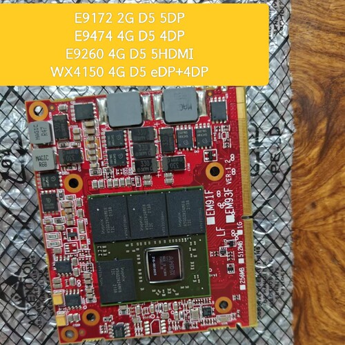 DDR5嵌入式工控显卡MXM医疗航空