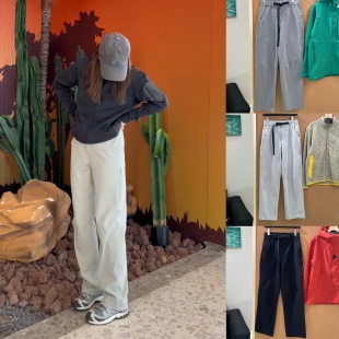 子 直筒立体剪裁多功能休闲加厚长裤 户外运动风软壳冲锋裤 男女同款