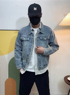 高级感炸街上衣修身痞帅男装夹克