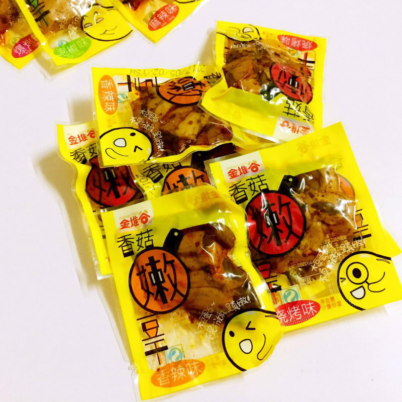 金堆谷手磨嫩豆干香菇豆干500g散裝豆腐干小包裝重慶特產(chǎn)麻辣包郵
