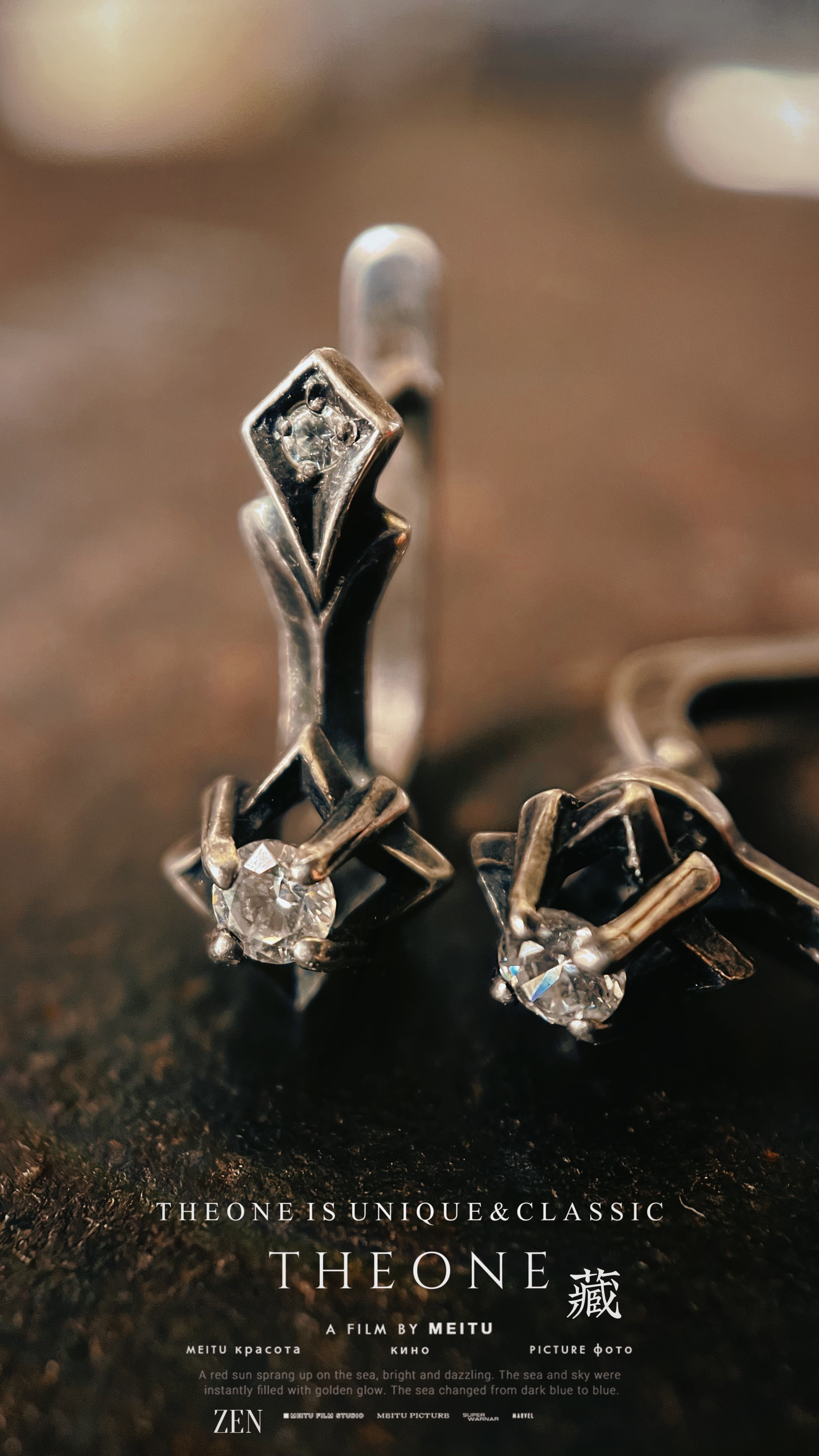 THEONE罕见古董孤品德国纯手工纯银暗黑骑士风格耳钉复古雅痞绅士