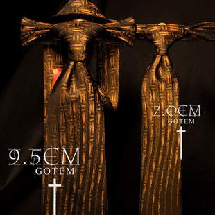 古藤GOTEM【金丝竹影】纯手工意大利 刺绣东方禅意 竹编风格 领带