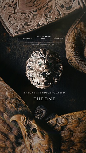 THEONE罕见孤品古董德国纯手工纯银狮王戒指复古骑士风格绅士指环