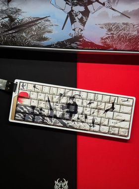 落日戏鸥正刻键帽适配wooting ez63 made68 美加狮 mu68pro rs7等