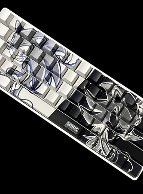 Sonic侧透键帽定制款3天内发适配Wooting ez63 made68美加狮rs7