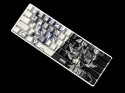 Sonic侧透键帽定制款3天内发适配Wooting ez63 made68美加狮rs7