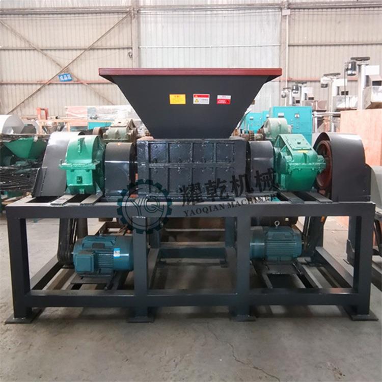 双动力衣服边角料撕碎机 建筑餐厨垃圾撕裂机 回收站废纸板粉碎机