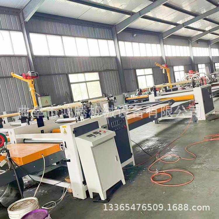 自动包边大板覆膜机免挖坑龙门架上下板冷胶热熔胶膜两用贴面