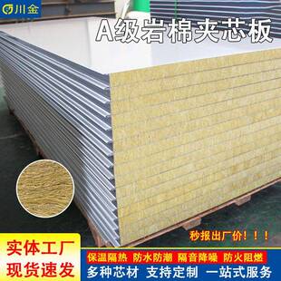 岩棉板保温吸音隔墙岩棉板外墙阻燃铝箔复合隔热板隔音防火复合板