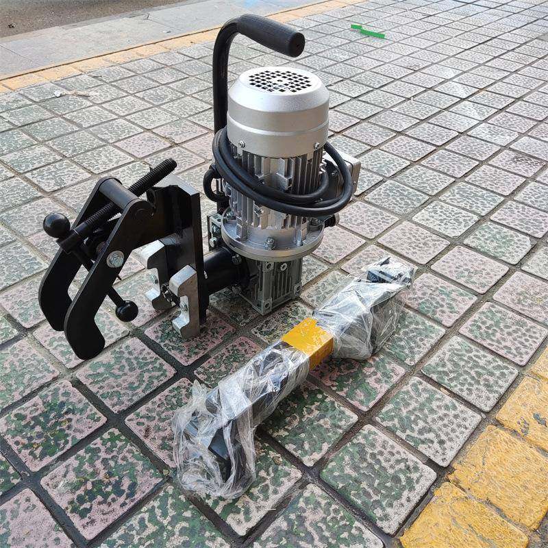 电务导接线轨道钻孔机 三孔电动钢轨钻孔机 轨道打孔机空心钻头