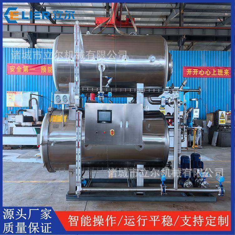 卤制品高温杀菌锅 盐焗鸡腿杀菌锅 卧式水浴杀菌釜生产厂家