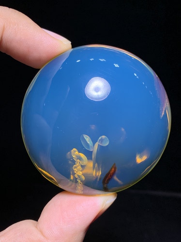 缅甸琥珀天空蓝意境珀36.3克【万物复苏】