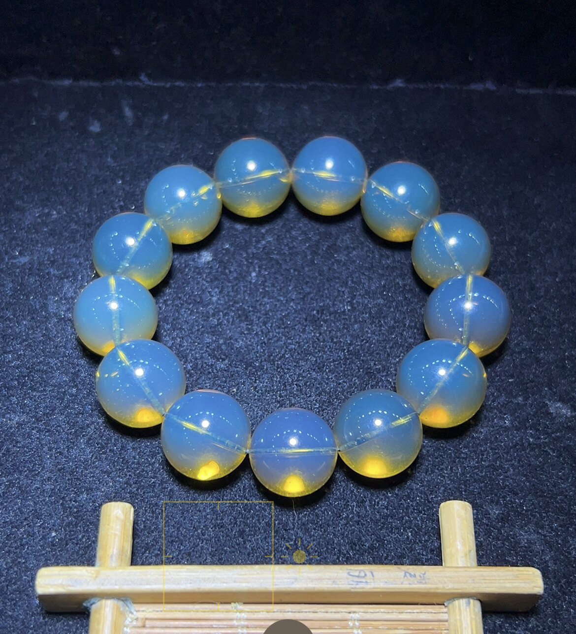 缅甸琥珀蓝珀手串17+37.8手饰