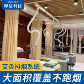 即洁艾灸排烟系统养生馆中医院大方罩抽排除吸烟机艾灸烟雾净化器