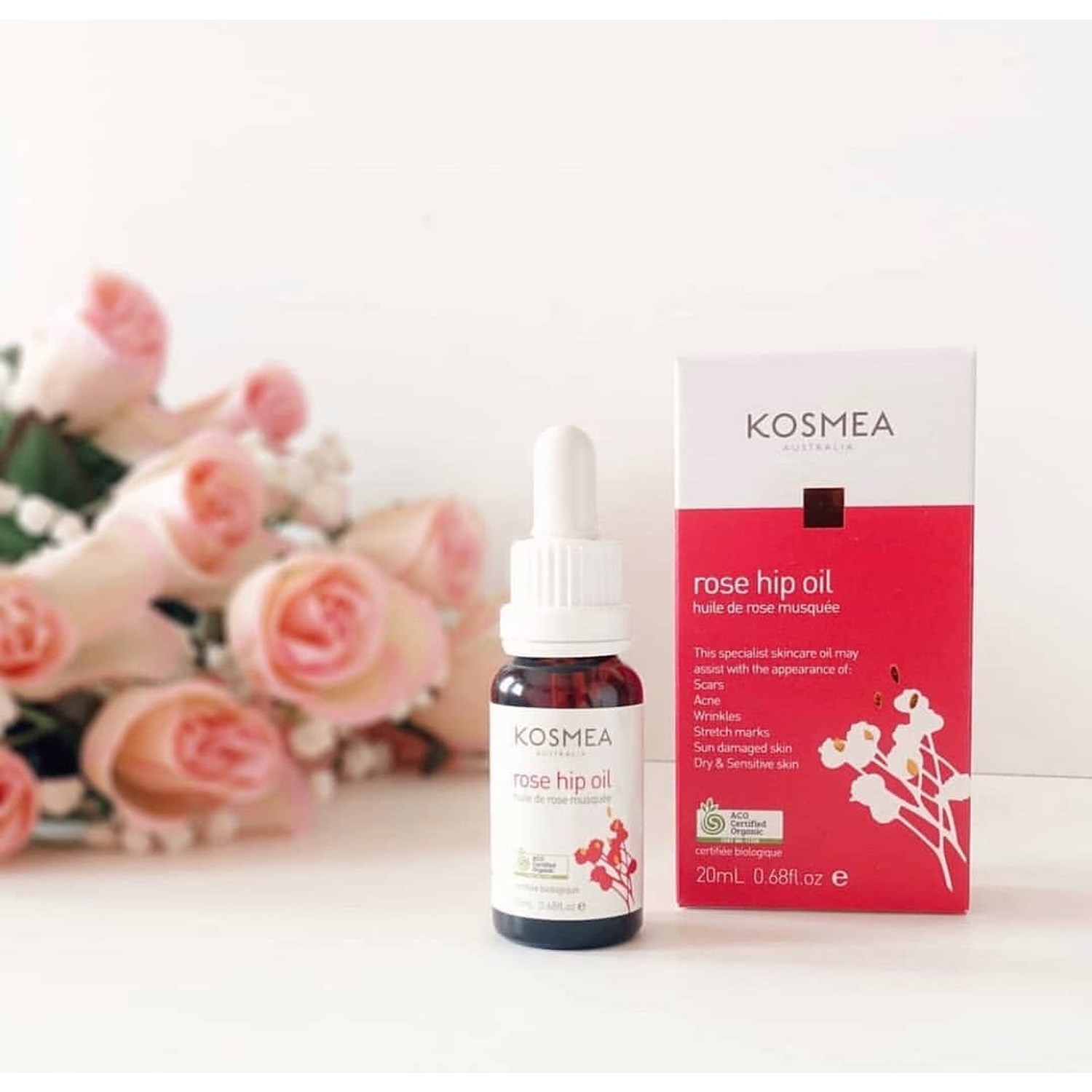 Kosmea玫瑰果油抗氧化提亮滋养修护维稳精华油20ml