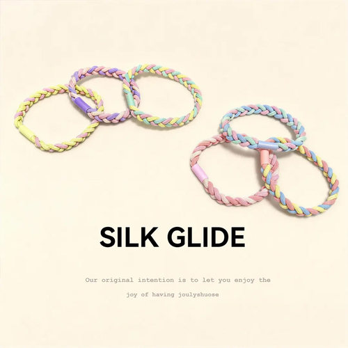 【迎春新品】简约基础头绳高弹高密编织手工麻花小皮筋发圈头饰CH