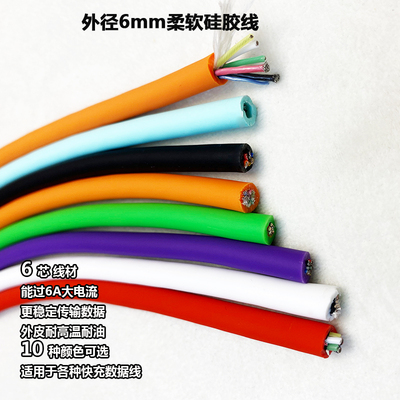 数据线diy超软硅胶usb手机