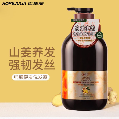 汇集丽高地老姜洗发水柔润丝滑强根健发柔顺亮泽香氛洗发水男女士