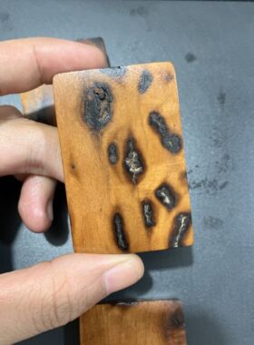 雷击枣木无事牌原料紫薇讳半成品天然纹理平安护身可自行刻字