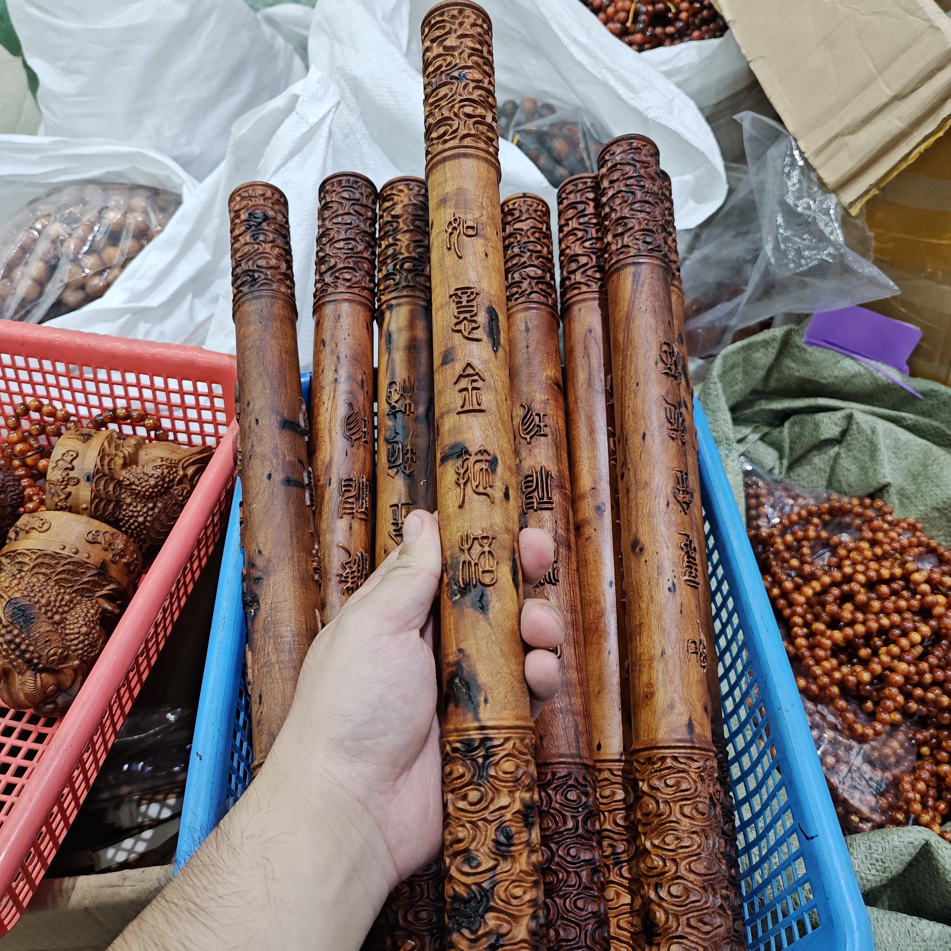 道家用品雷击枣木如意金箍棒圆棍定海神珍大圣归来孙悟空木雕摆件图片