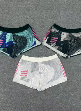 运动田径体育三分内衬专业短裤速干男女马拉松跑步训练压胶无痕裤