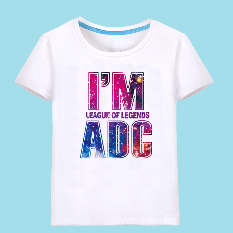 I AM ADC TOP英雄联盟周边衣服 LOL游戏短袖T恤衫学生男装衣服