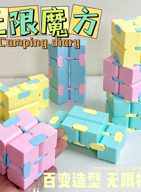 百变无限翻转魔方磁力几何立方体3D变形减压解压儿童玩具毕业礼物