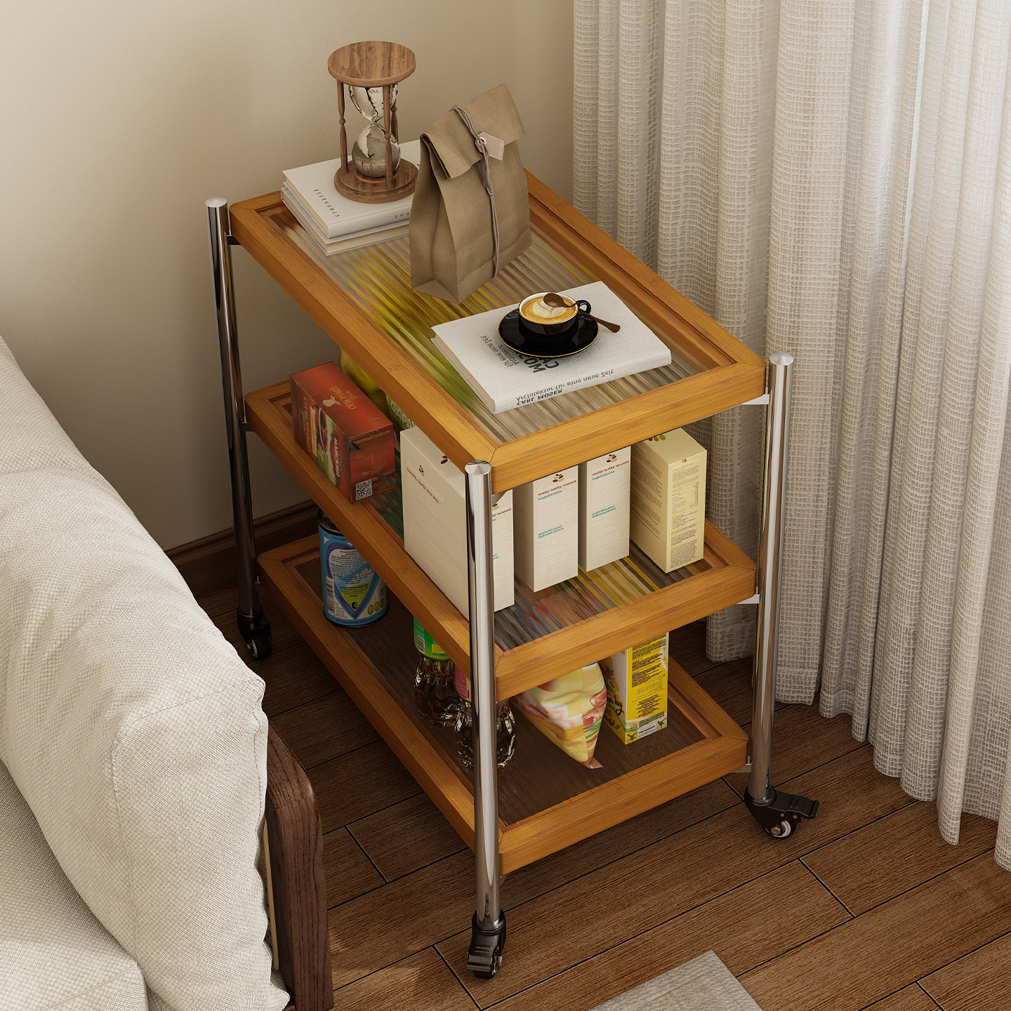 可移动边几茶几泡茶一体