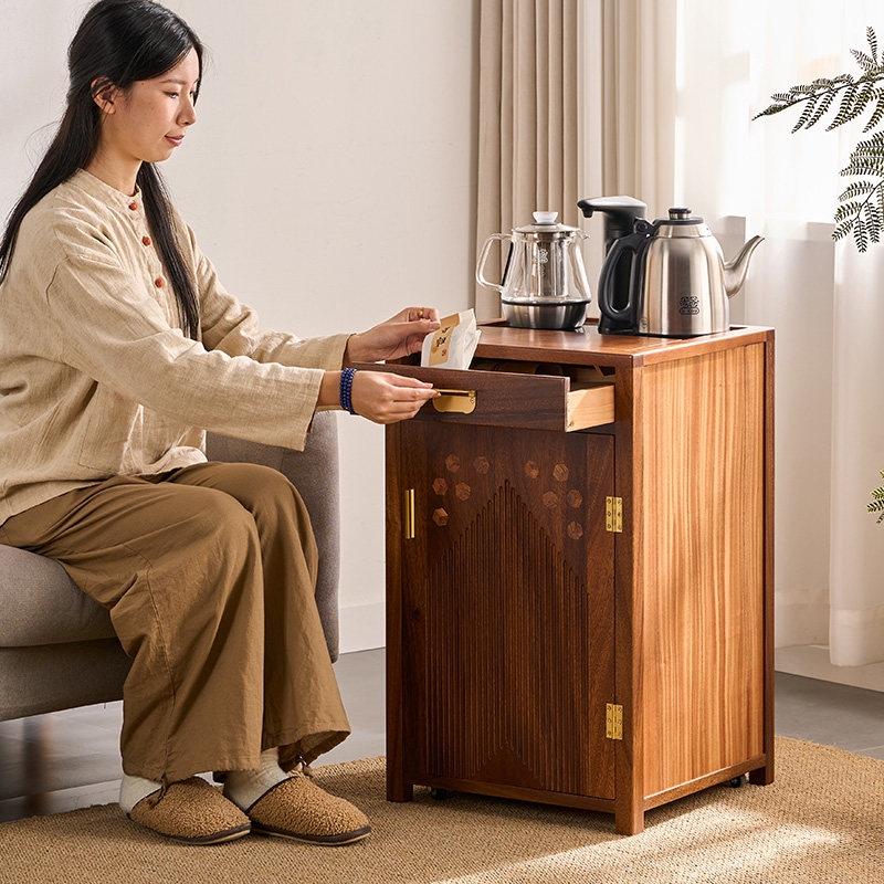 实木沙发边几茶水柜茶几泡茶一体茶桌边柜烧水台可移动茶台小茶车,住宅家具,可移动边柜,淘宝优惠券,粉丝福利购,淘宝优惠卷