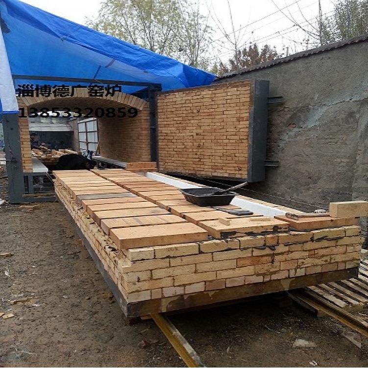 厂价供应梭式炉前后双开门2车烧制陶缸酒坛现场制作图片轻质自控